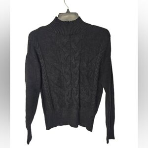 Truth By Republic Black Cable Knit Sweater Women's Size XS New with tags